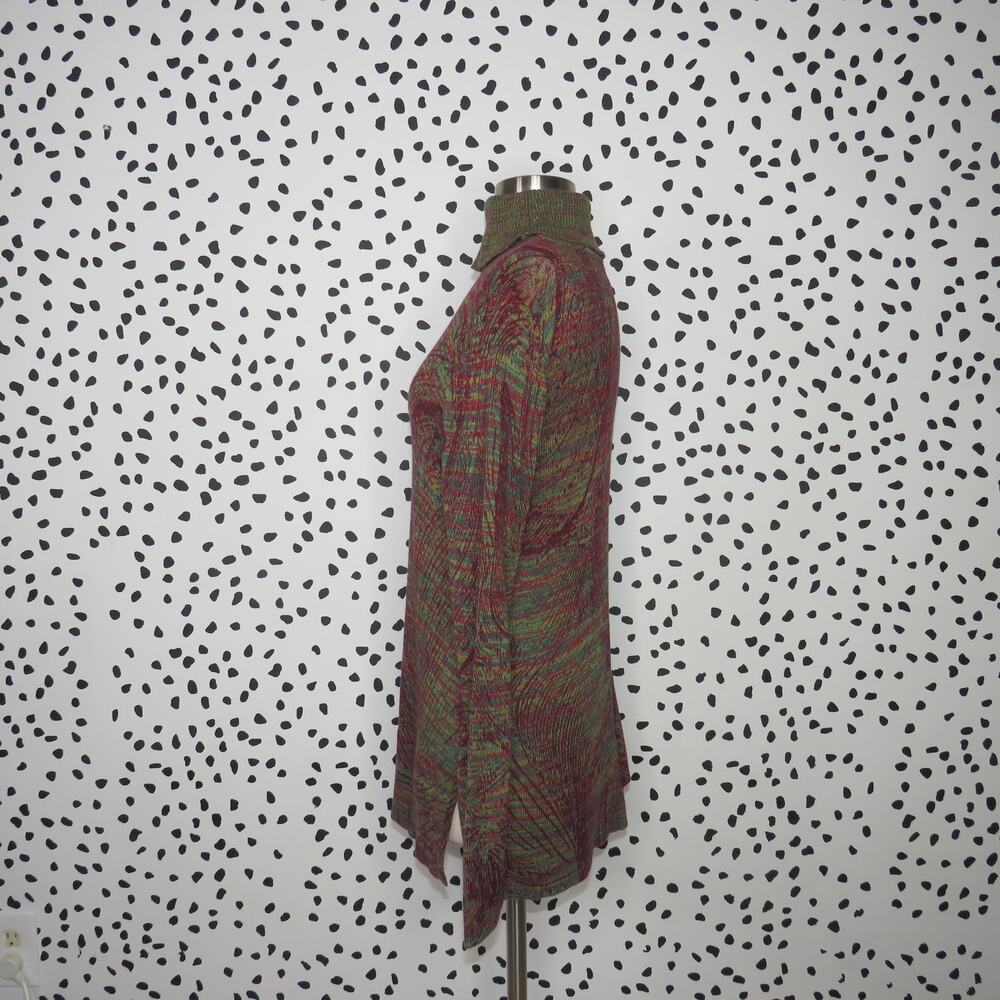 Soft Surrounding Abstract Pattern Long Sleeve Cot… - image 4